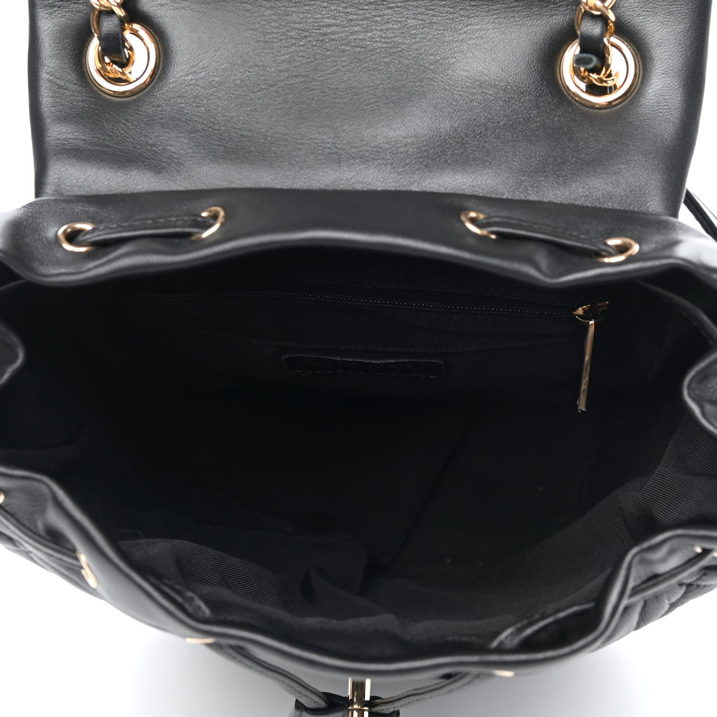 Lambskin Quilted Small Urban Spirit Backpack Black