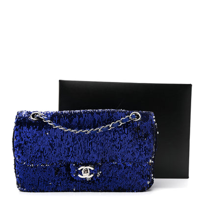 Chanel Sequin Medium Flap Dark Blue 11 of 11