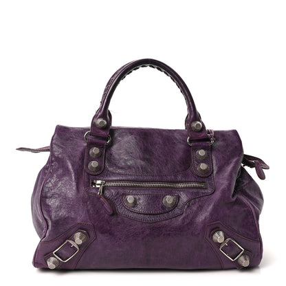 Balenciaga Agneau Giant 21 Silver Hardware Mid Day Raisin 1 of 12