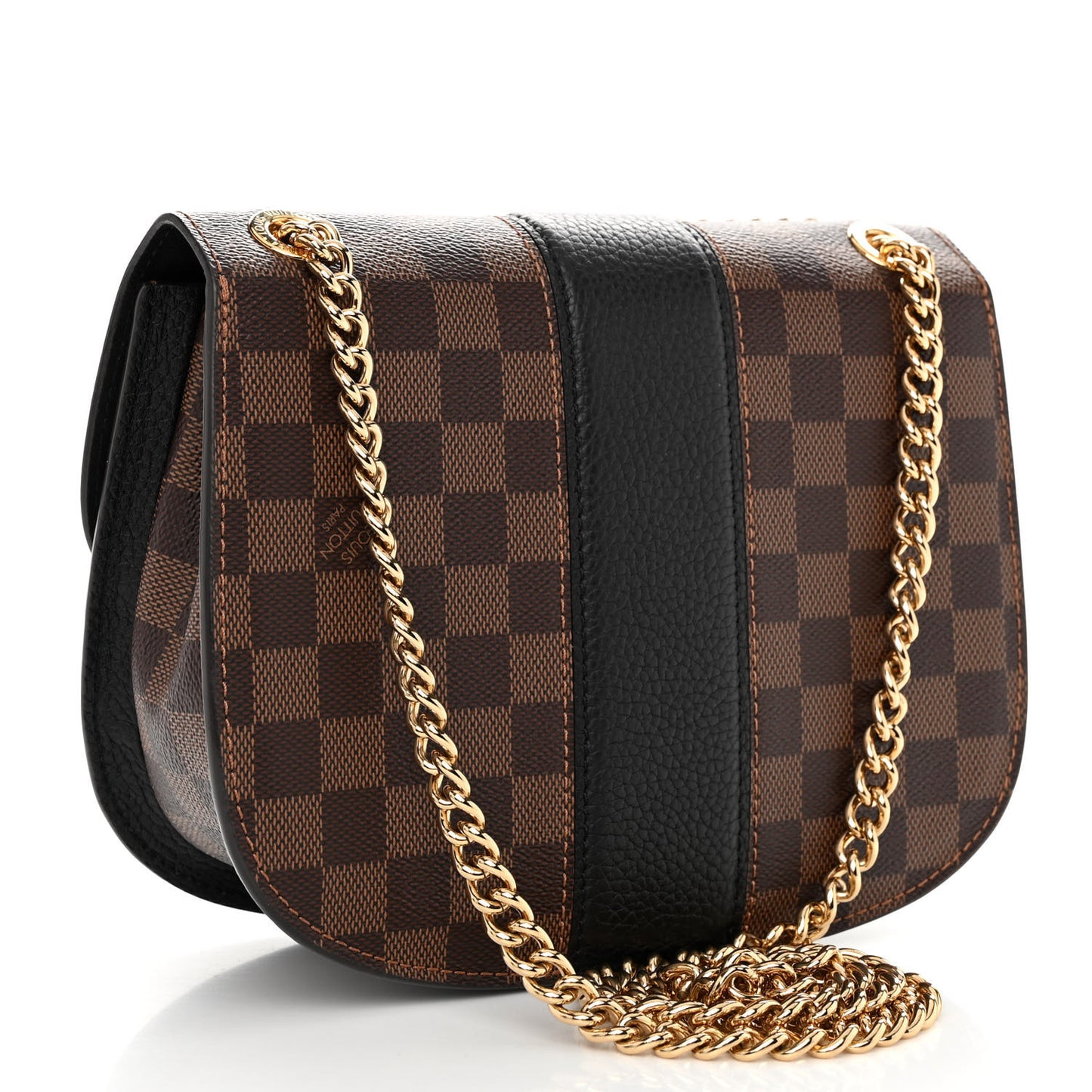 Damier Ebene Cuir Taurillon Wight Black