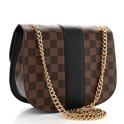 Louis Vuitton Damier Ebene Cuir Taurillon Wight Black 3 of 11