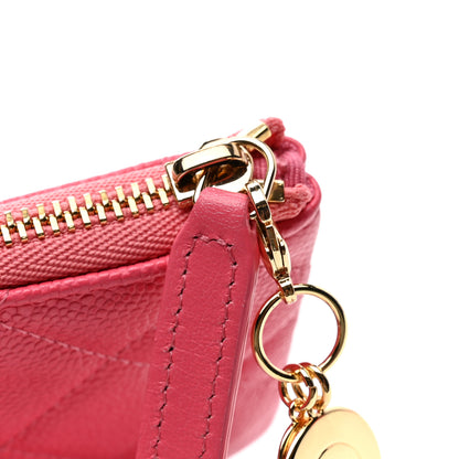 Chanel Caviar Quilted Small Cosmetic Case Pink 9 of 10
