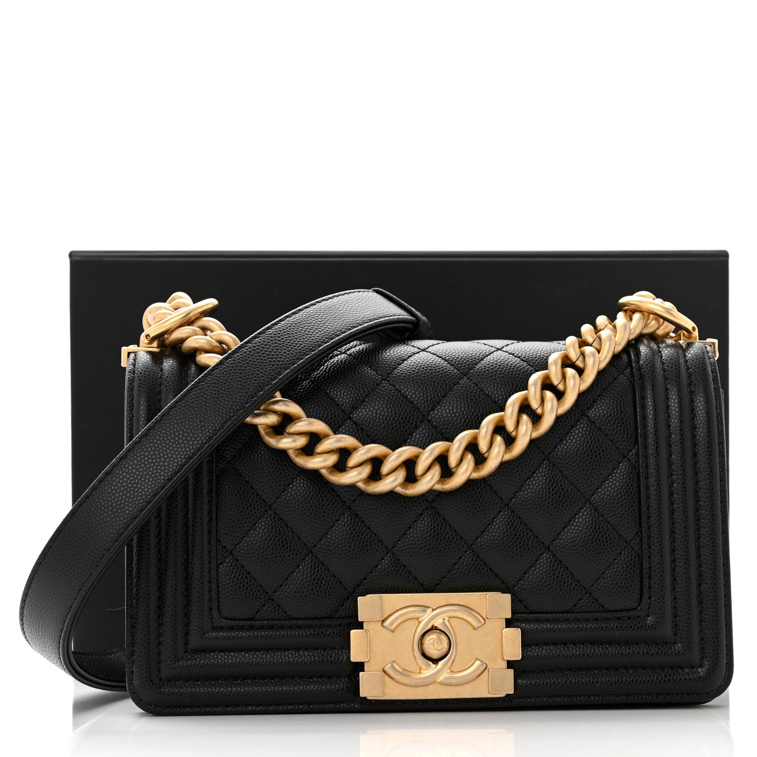 Chanel Caviar Quilted Small Boy Flap Black 11 of 11