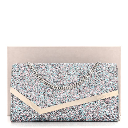 Jimmy Choo Glitter Emmie Clutch Bubblegum Mix 11 of 11
