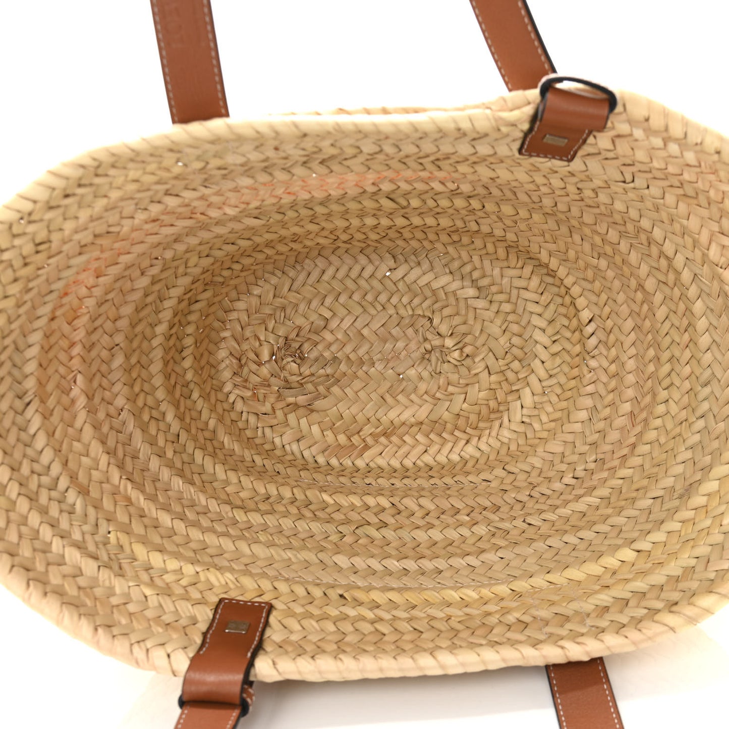 Raffia Basket Tote Bag Natural Tan