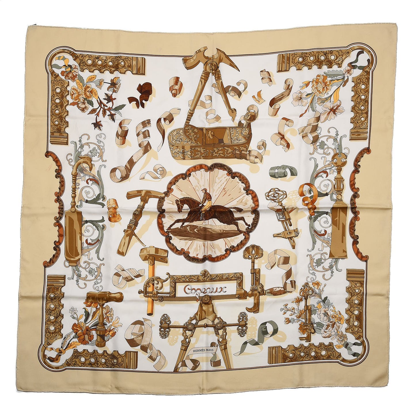 Silk Copeaux Scarf 90