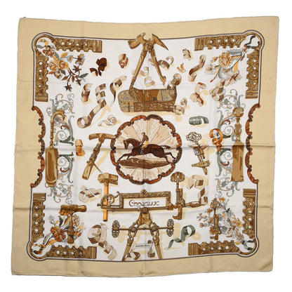 Hermes Silk Copeaux Scarf 90 1 of 9