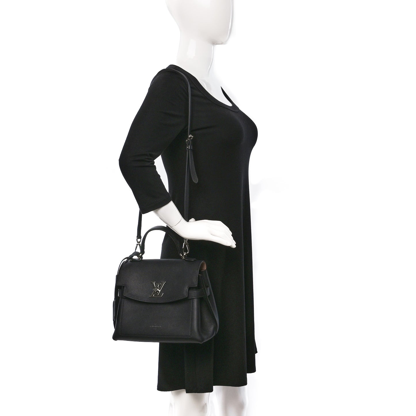 Calfskin Lockme Ever BB Black