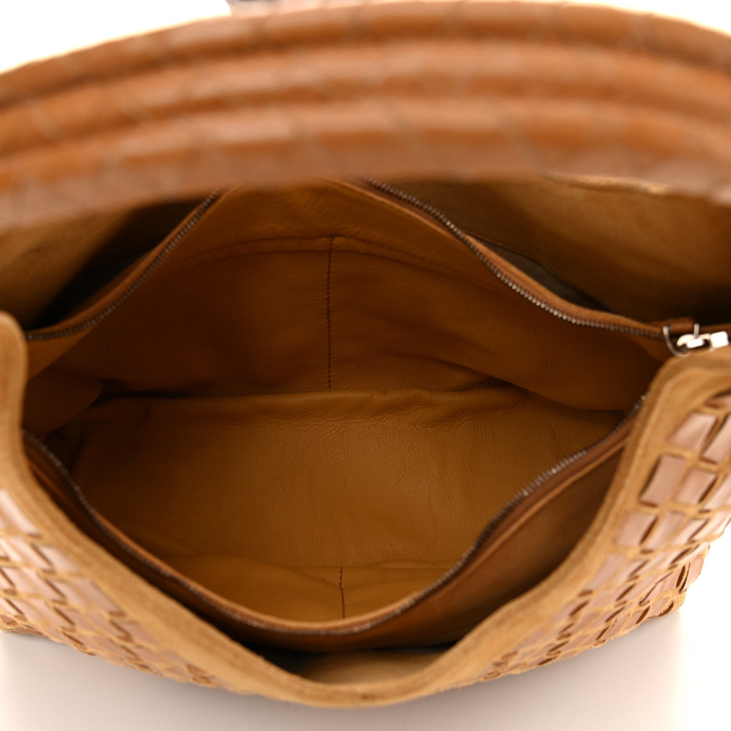 Bottega Veneta Suede Nappa Intrecciato Shoulder Bag 5 of 9