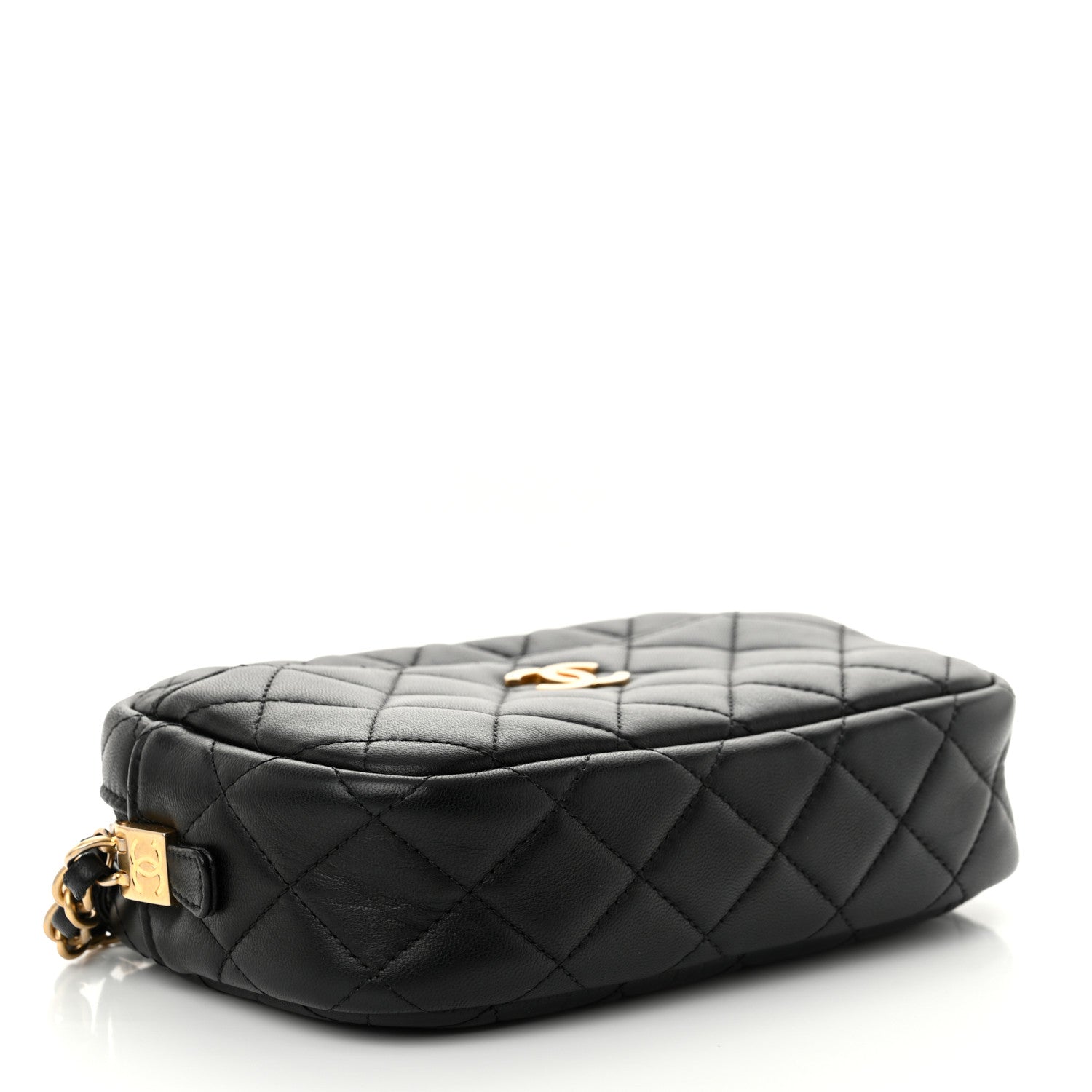 Chanel Lambskin Quilted Camera Bag Black 4 of 12
