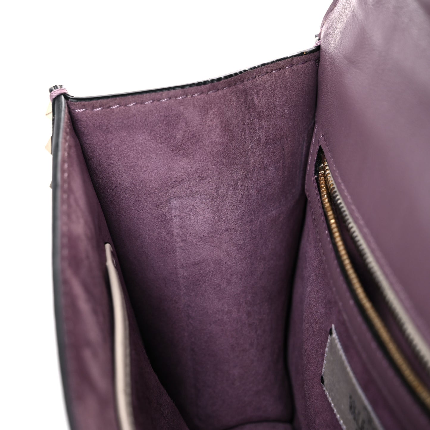 Vitello Monogram Kimono 1997 Print Small Glam Lock Rockstud Flap Dark Mauve