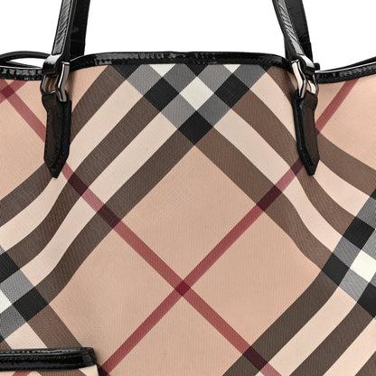 Burberry Supernova Check Large Nickie Tote Black 8 of 10