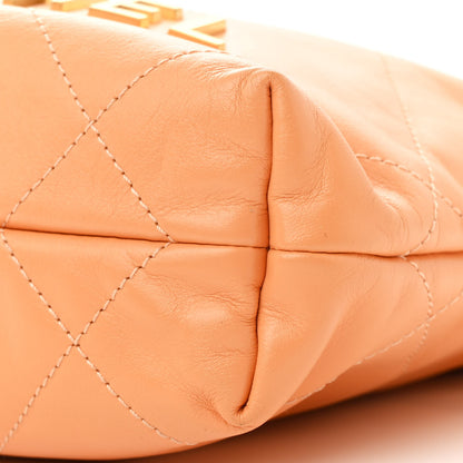 Chanel Shiny Calfskin Quilted Mini Chanel 22 Orange 10 of 10