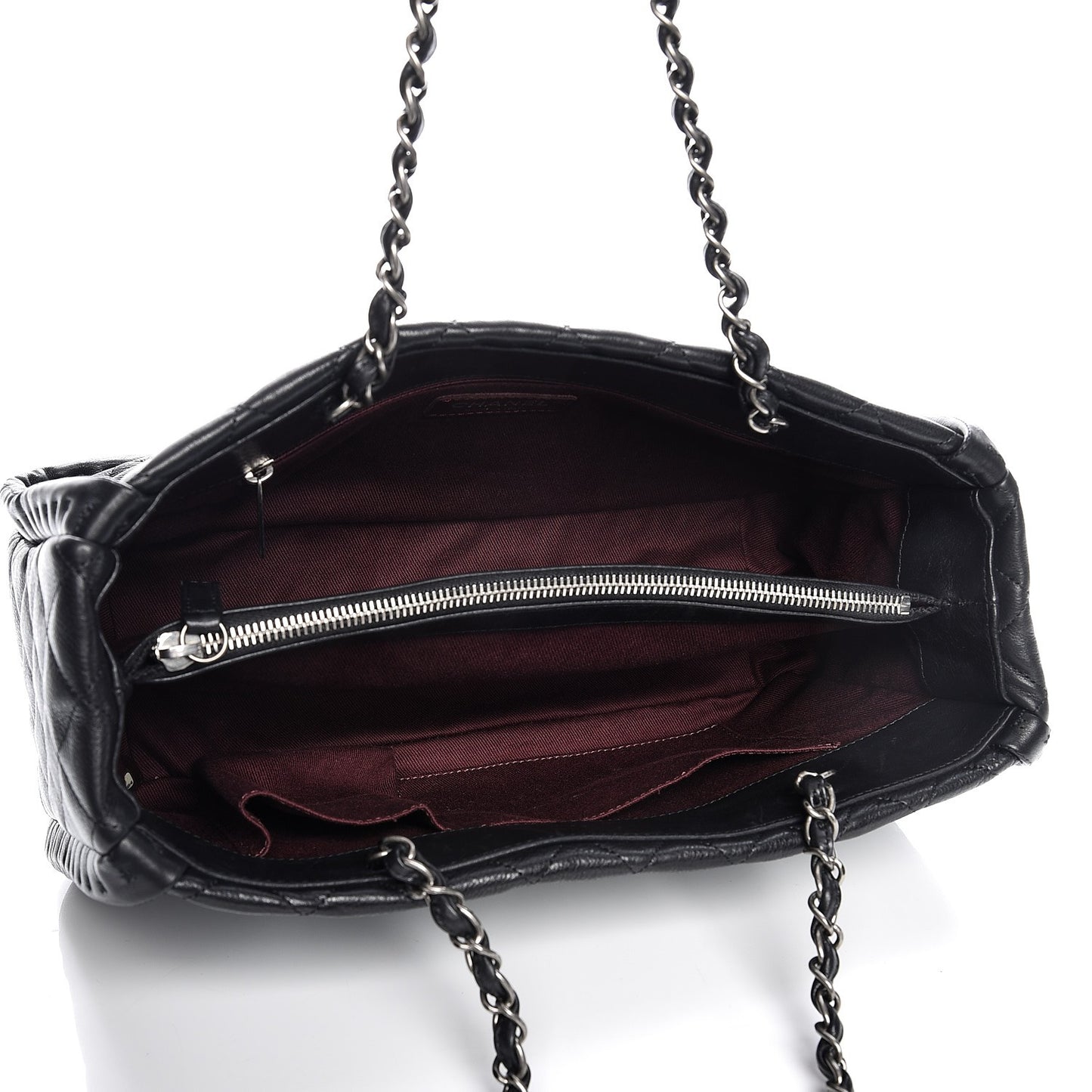 Calfskin Quilted Istanbul Small Tote Black