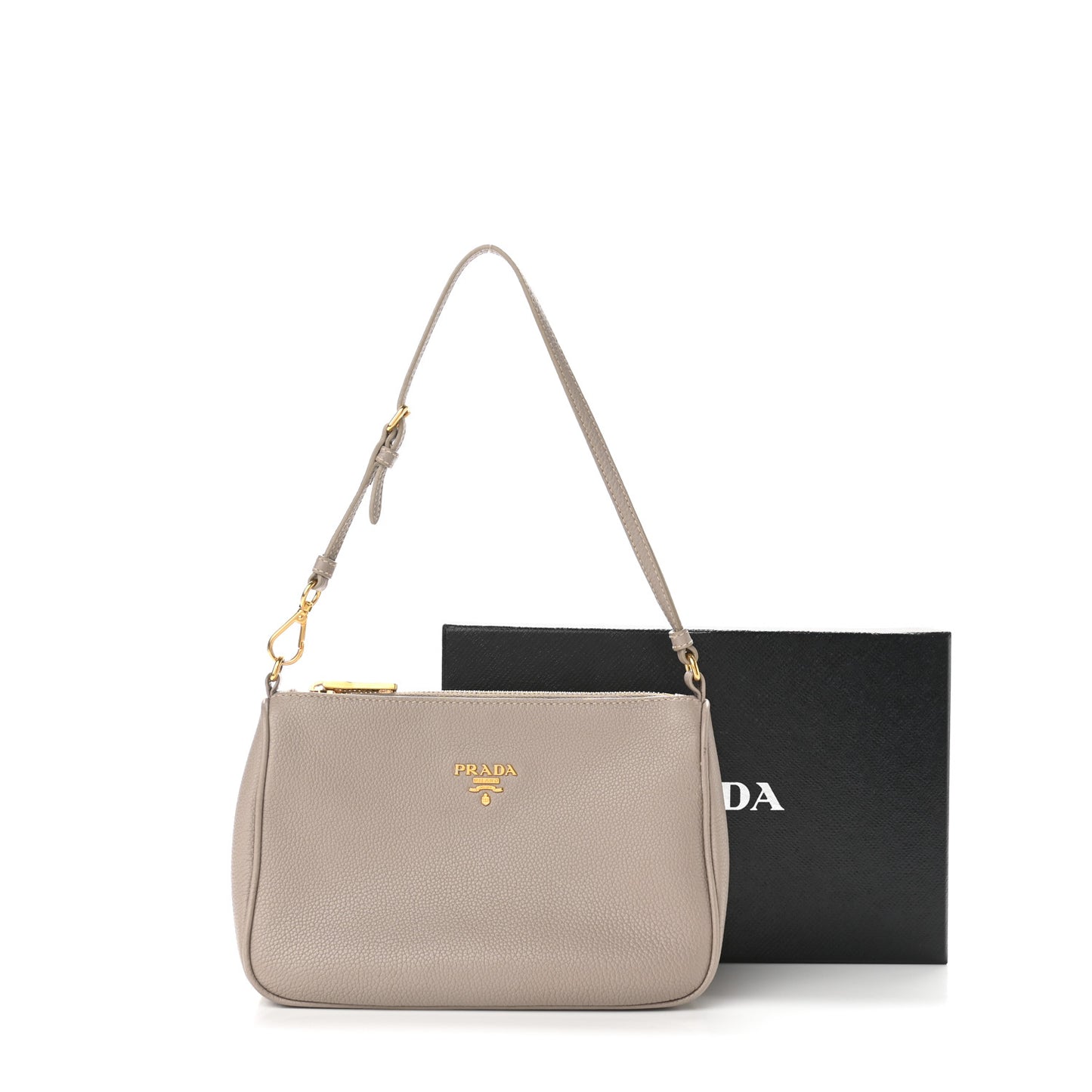 Vitello Daino Pochette Bag Pomice