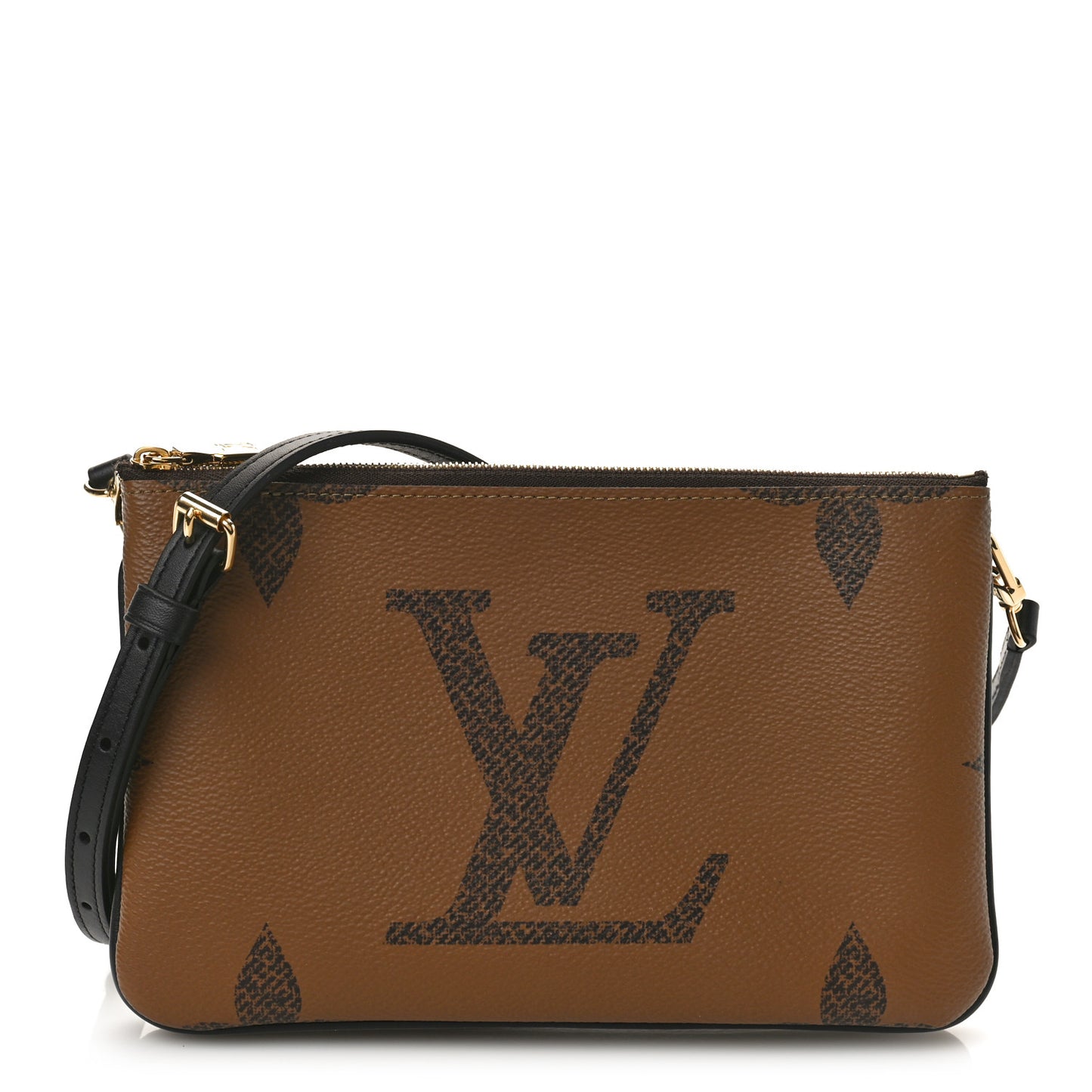 Reverse Monogram Giant Double Zip Pochette