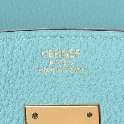 Hermes Togo Birkin 30 Bleu Atoll 21 of 33