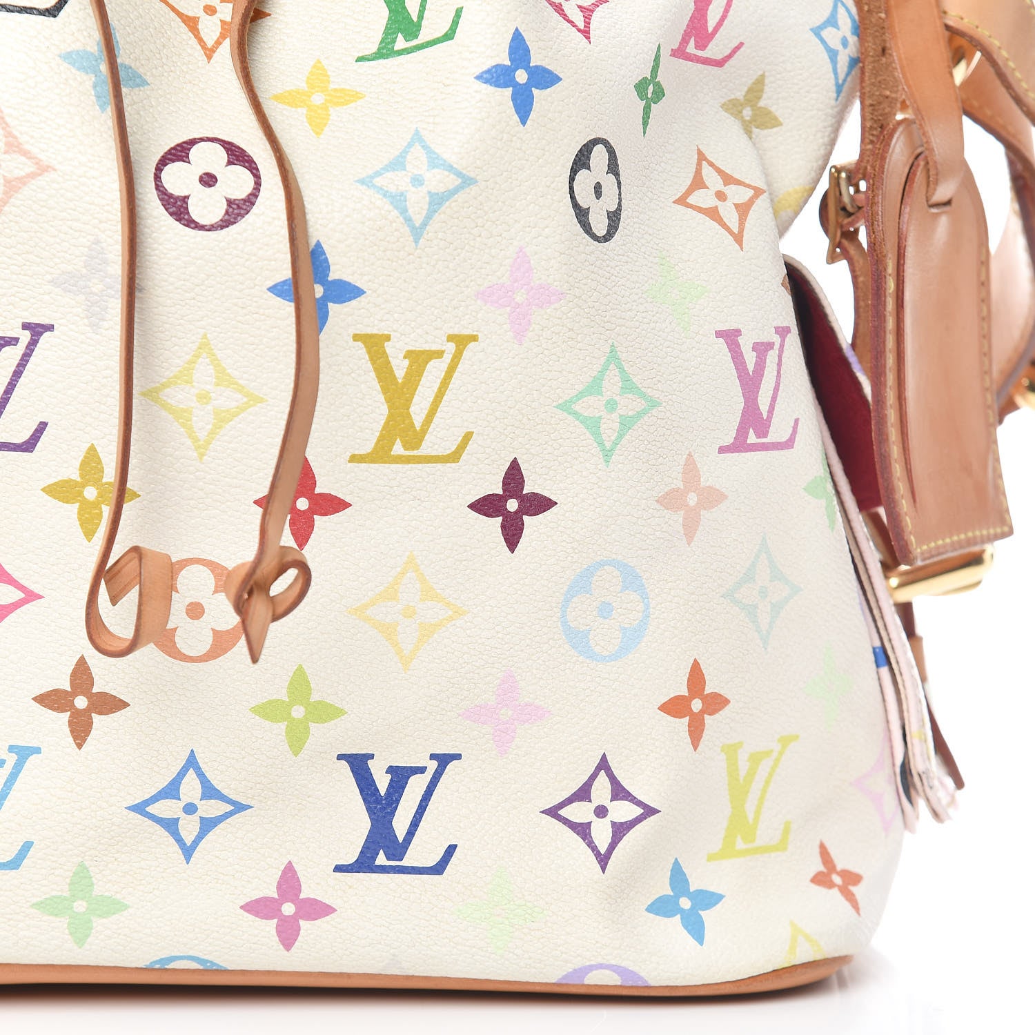 Louis Vuitton Monogram Multicolor Petit Noe White 9 of 18