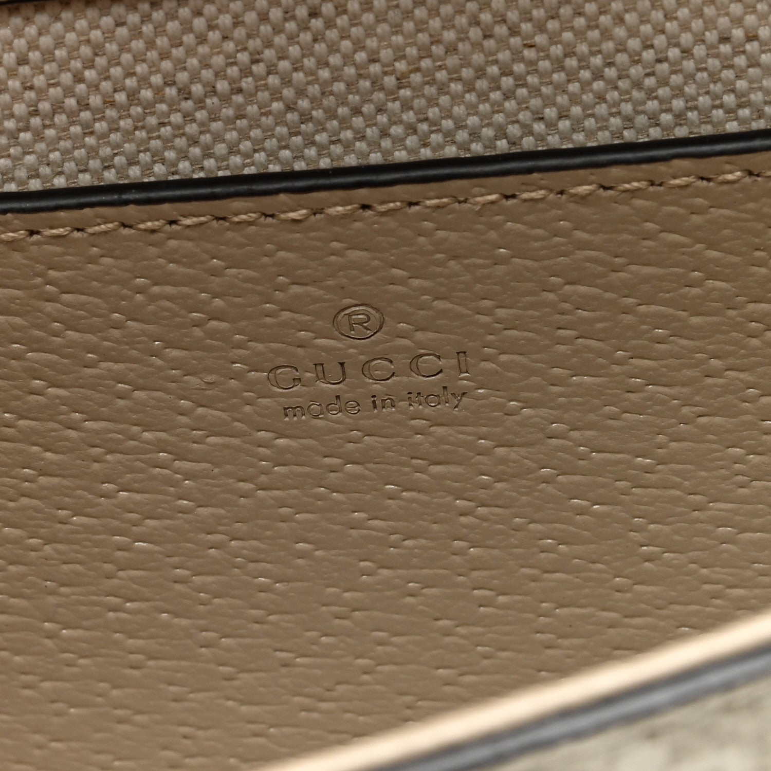 Gucci GG Supreme Monogram Textured Dollar Calfskin Web Mini Ophidia Envelope Shoulder Bag Beige Mystic White Oatmeal 6 of 9