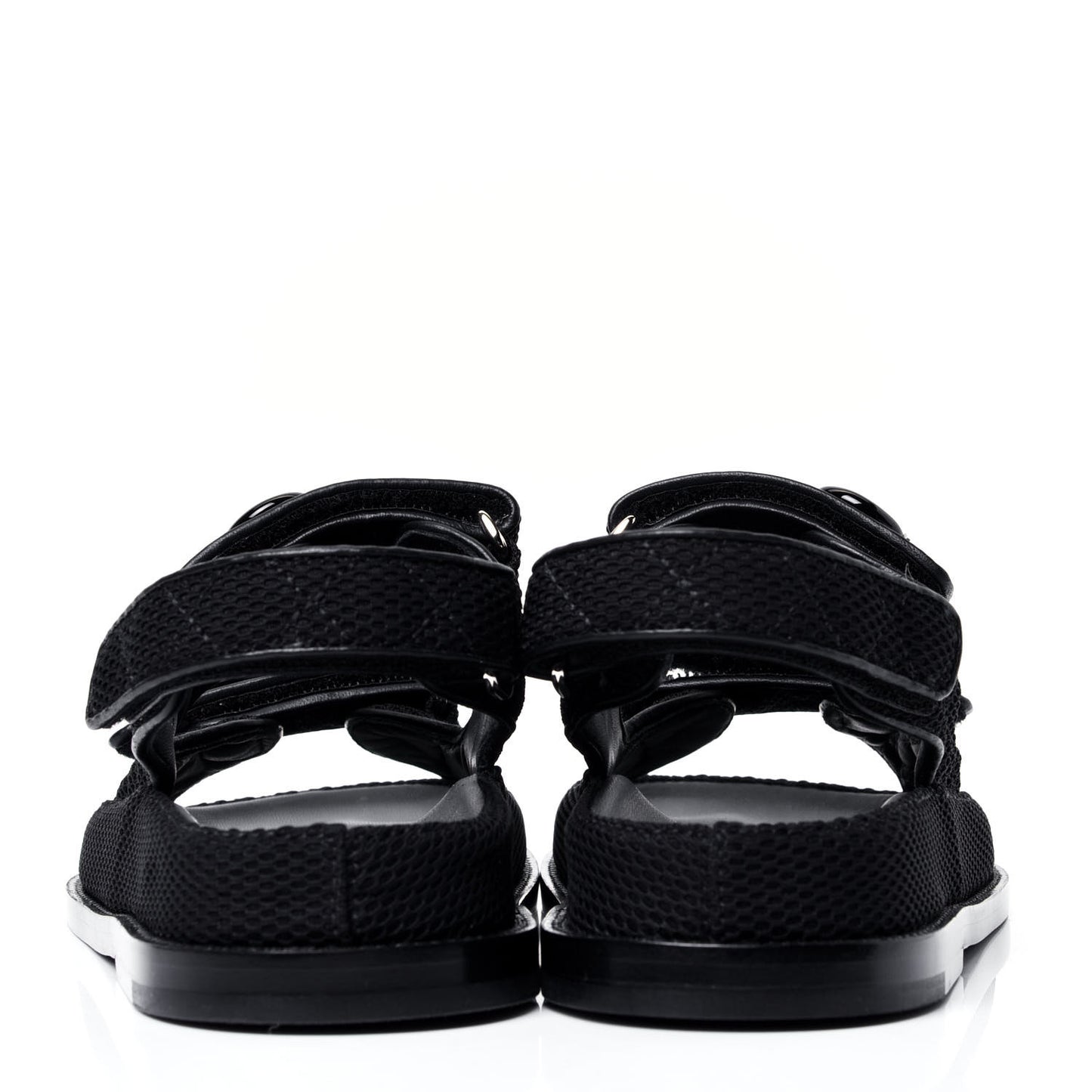 Fabric Velcro Dad Sandals 36.5 Black