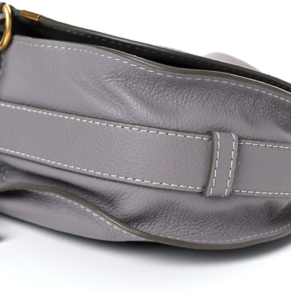 Chloe Calfskin Medium Marcie Round Crossbody Bag Cashmere Grey 8 of 10