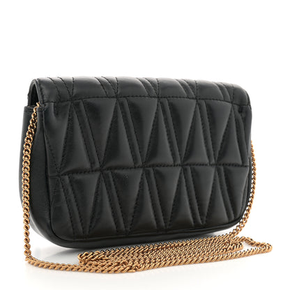 Versace Nappa Quilted Virtus V Evening Bag Black 3 of 13
