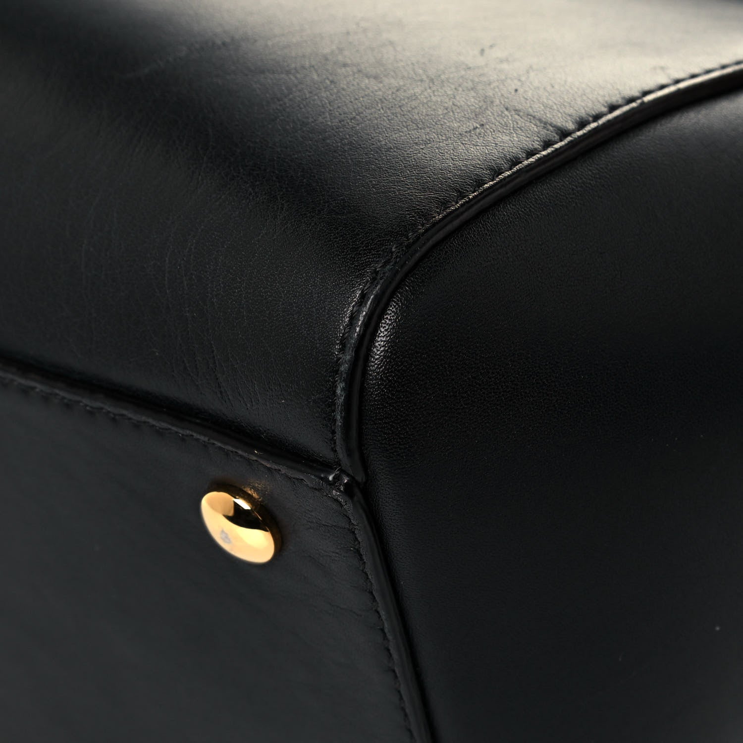 Versace Calfskin Signature Satchel Black 11 of 16
