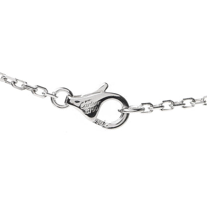 Cartier 18K White Gold Diamond Interlocking LOVE Paved Necklace 5 of 6
