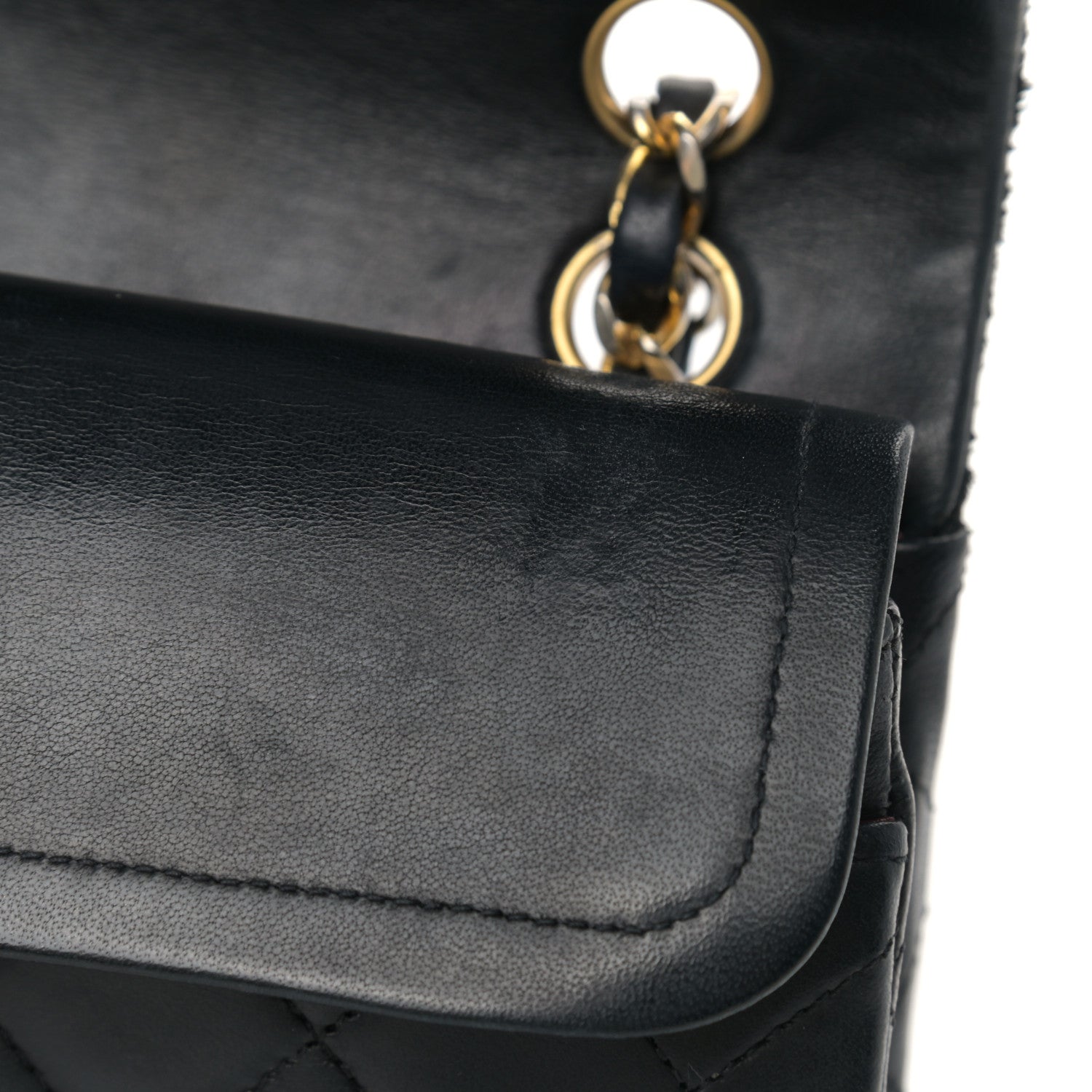 Chanel Lambskin Quilted Small Double Flap Black 14 of 19