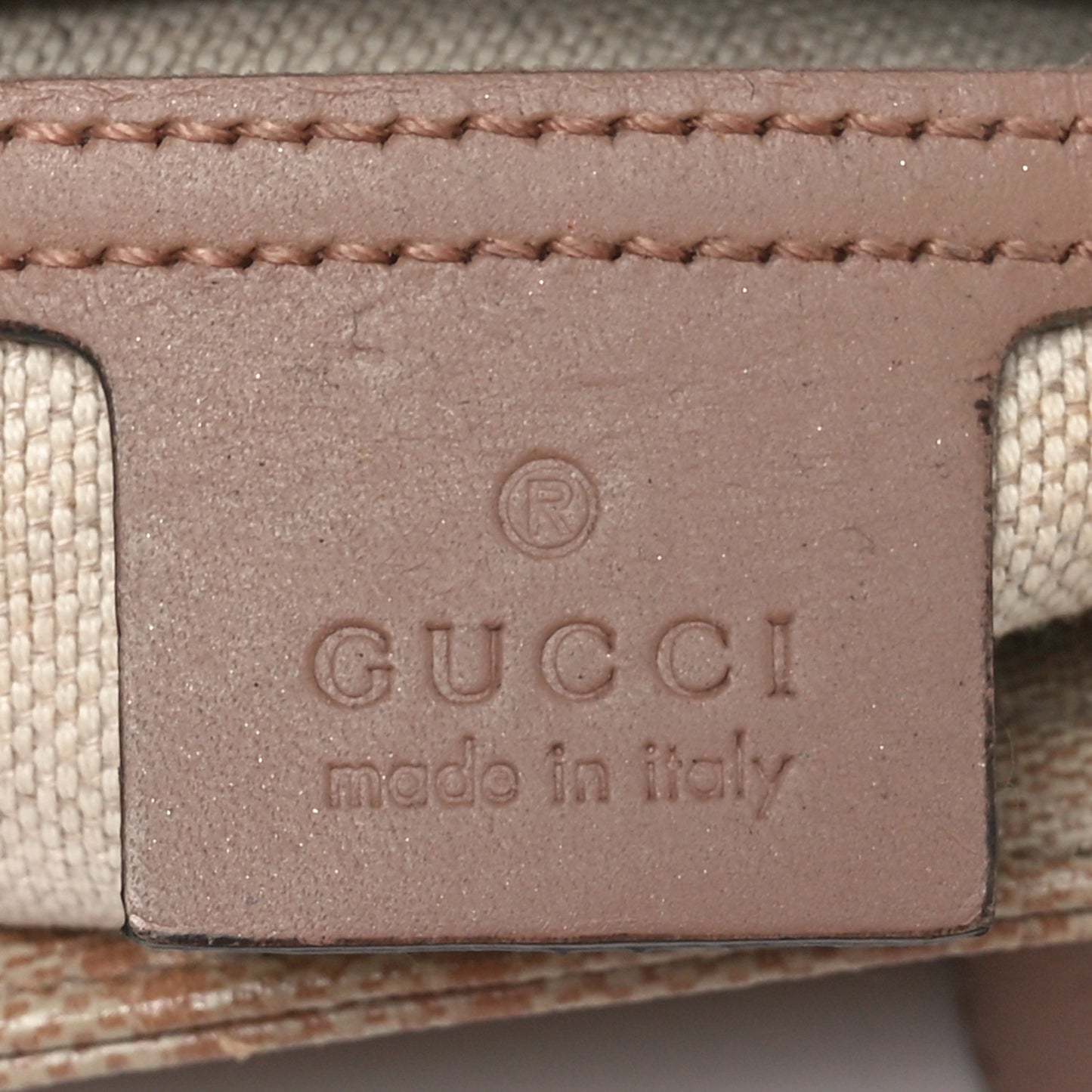 GG Supreme Monogram Selleria Calfskin Small Flat Messenger Bag Pink