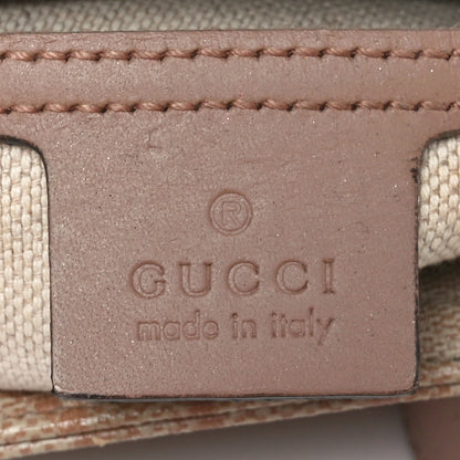 Gucci GG Supreme Monogram Selleria Calfskin Small Flat Messenger Bag Pink 7 of 10