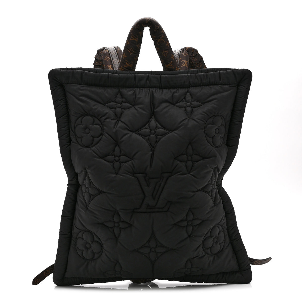 Econyl Monogram Pillow Backpack Black