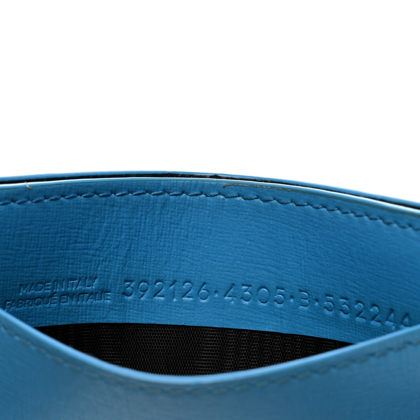 Textured Calfskin Everyday Multi Card Case Bright Bleu