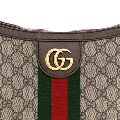 Gucci GG Supreme Monogram Web Small Ophidia Half Moon Hobo Brown 8 of 11