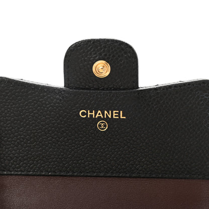 Chanel Caviar Quilted Compact Flap Wallet Black 6 of 8