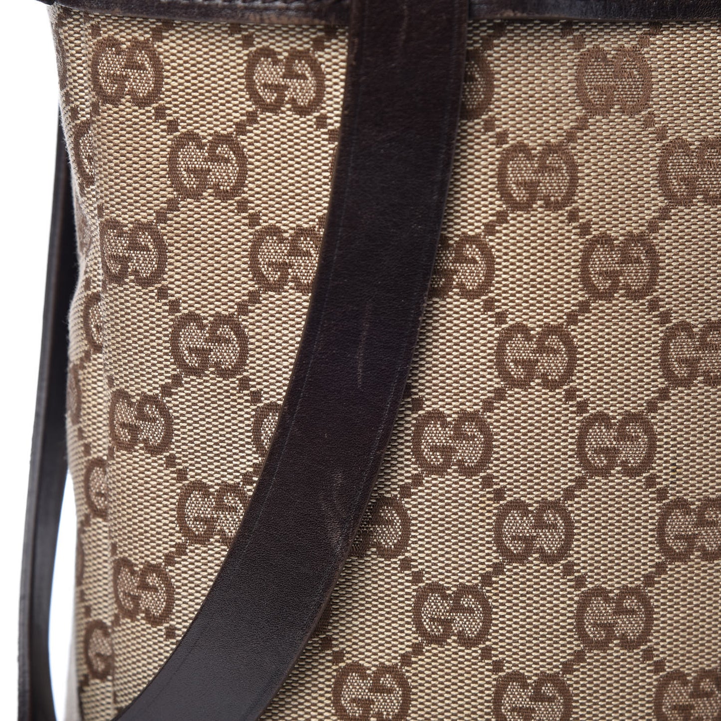 Monogram Calfskin Tote Dark Brown