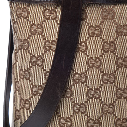 Gucci Monogram Calfskin Tote Dark Brown 11 of 19