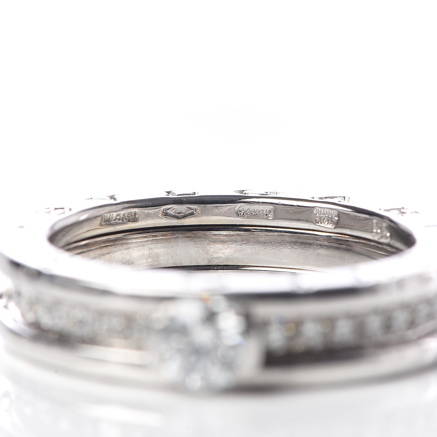 18K White Gold Diamond B.Zero1 Engagement Ring 55 7.25