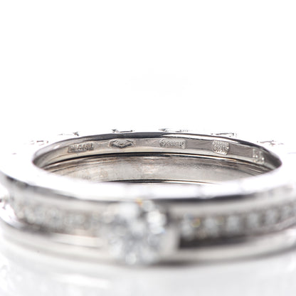 Bulgari 18K White Gold Diamond B.Zero1 Engagement Ring 55 7.25 5 of 5