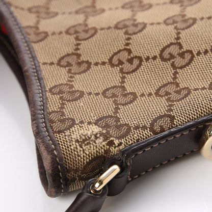Gucci Monogram Medium New Britt Hobo Dark Brown 8 of 14