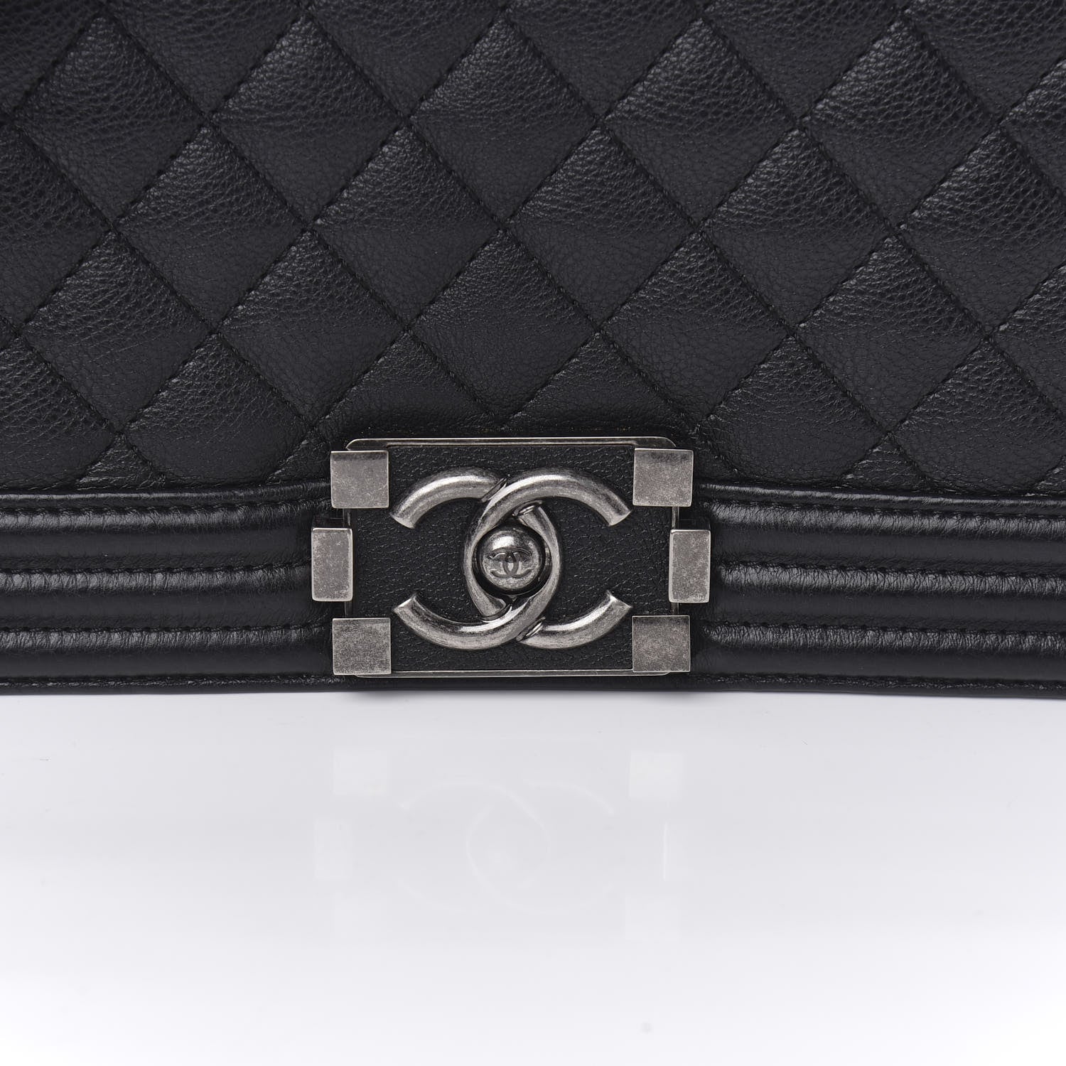 Chanel Calfskin Quilted Medium Boy Flap Black 11 of 12