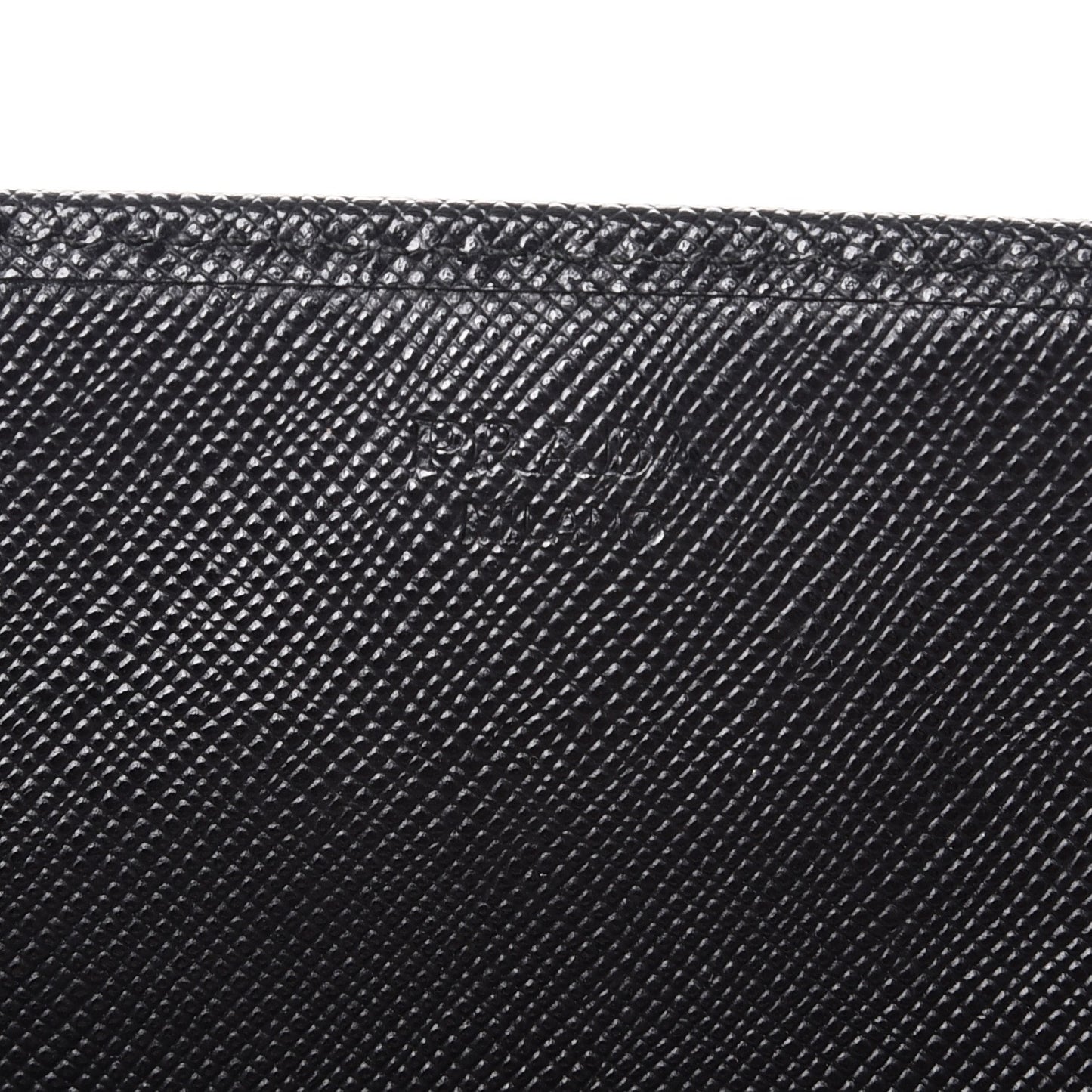 Saffiano Metal Oro Chain Wallet Nero Black