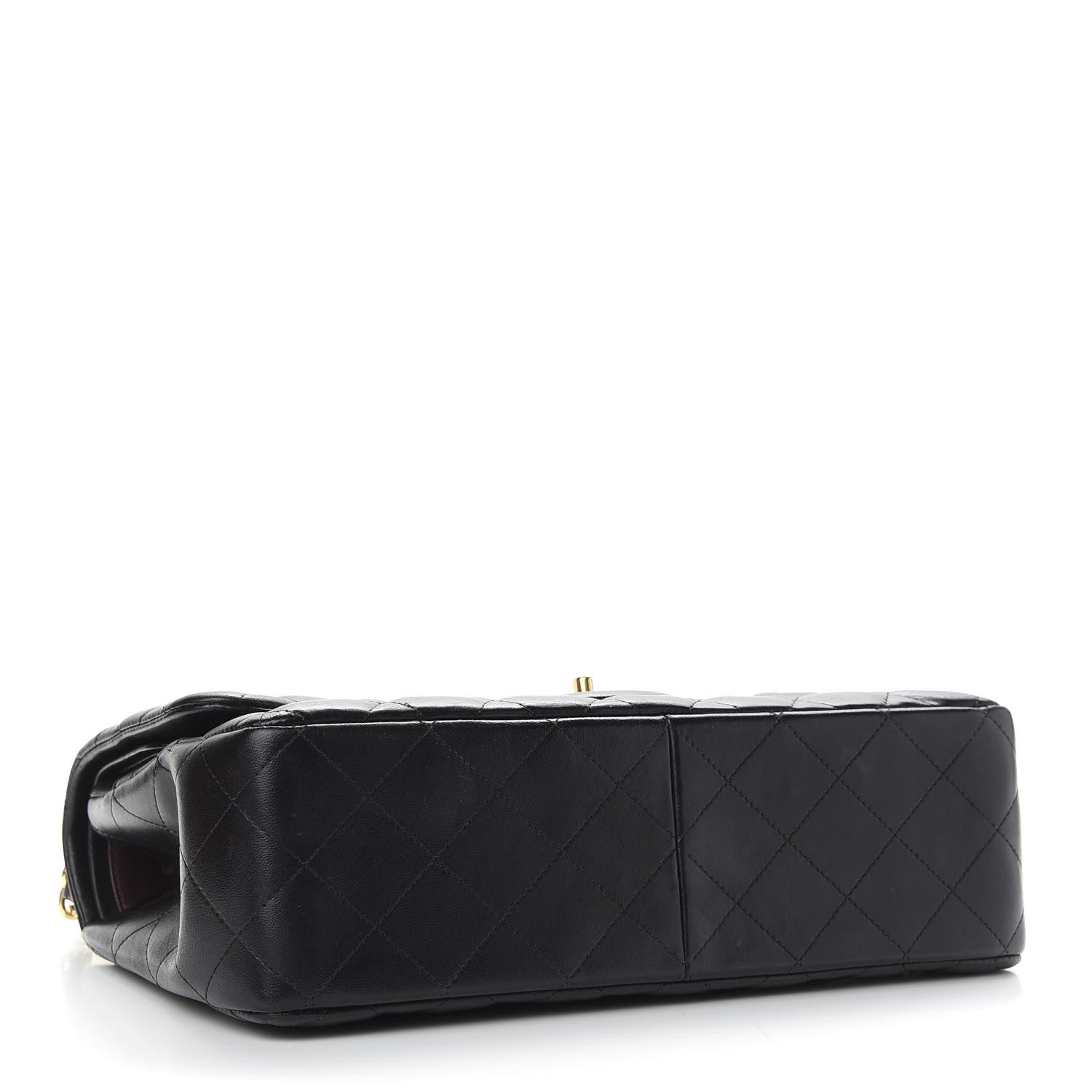 Chanel Lambskin Quilted Jumbo Double Flap Black 4 of 10
