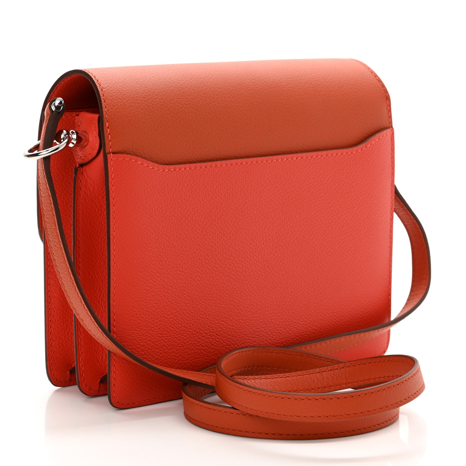 Hermes Evercolor Mini Sac Roulis Capucine Terre Battue 3 of 11