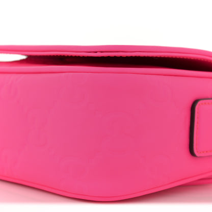 Gucci Calfskin GG Rubber Effect Super Mini Bag  Pink 10 of 10