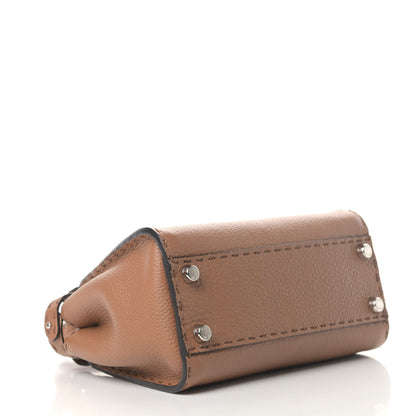 Fendi Cuoio Romano Selleria Bi-Color Mini Peekaboo Iconic Satchel Mou Milk 3 of 5