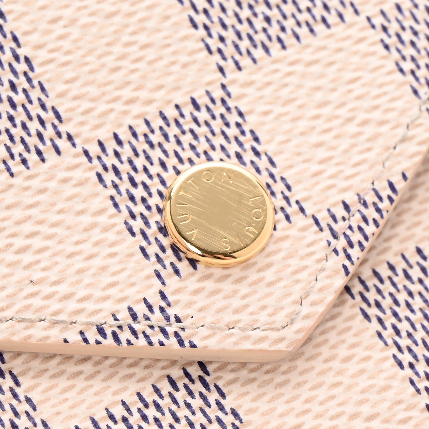 Louis Vuitton Damier Azur Victorine Wallet Rose Ballerine 7 of 8