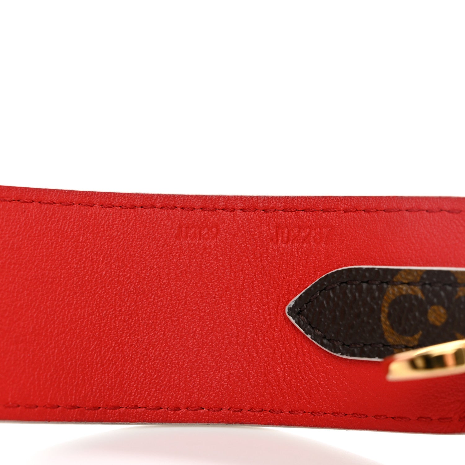 Louis Vuitton Monogram Bandouliere Shoulder Strap Red 4 of 14