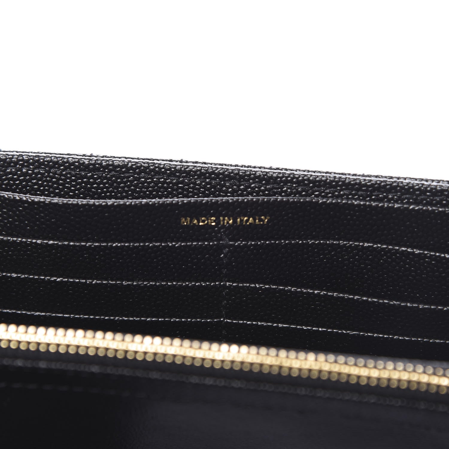 Saint Laurent Grain De Poudre Matelasse Monogram Large Vicky Continental Wallet Black 7 of 8