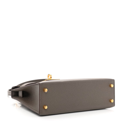 Hermes Epsom Mini Kelly Sellier 20 Etain 4 of 13